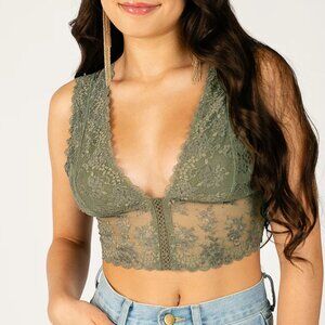 NWOT Joyfolie Sylvan Bralette - Olive - Size Medium